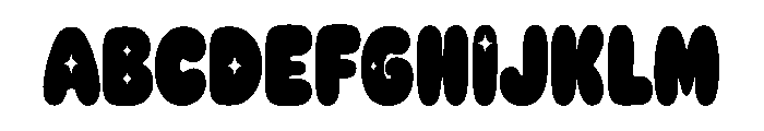 Cute Pudding Font UPPERCASE