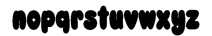 Cute Pudding Font LOWERCASE