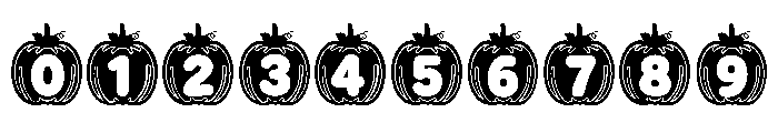 Cute Pumpkin Black Font OTHER CHARS