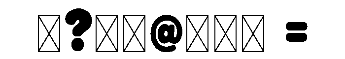Cute Pumpkin Black Font OTHER CHARS
