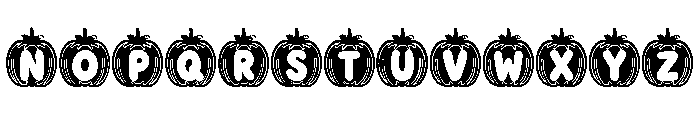 Cute Pumpkin Black Font UPPERCASE