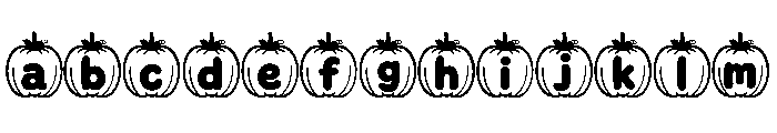 Cute Pumpkin Outline FONT