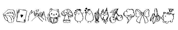 Cute Random Icons FONT