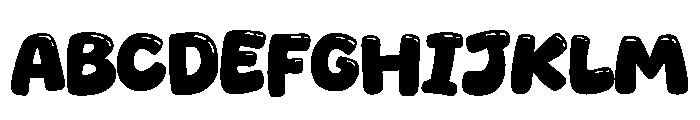 Cute Riot Regular Font UPPERCASE