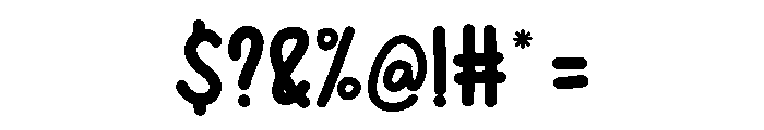 Cute Roliya Regular Font OTHER CHARS