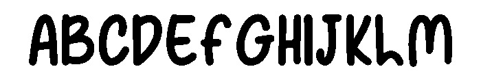 Cute Roliya Regular Font UPPERCASE