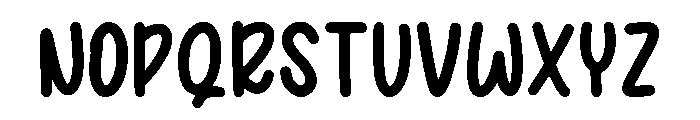 Cute Roliya Regular Font UPPERCASE