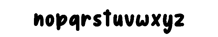 Cute Roliya Regular Font LOWERCASE
