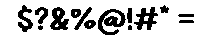Cute Rusly Regular Font OTHER CHARS