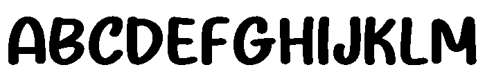 Cute Rusly Regular Font UPPERCASE