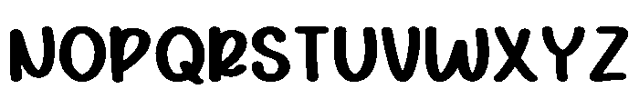 Cute Rusly Regular Font UPPERCASE