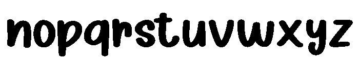 Cute Rusly Regular Font LOWERCASE