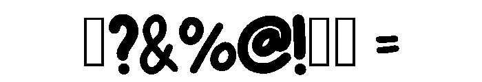 Cute Sahira Regular Font OTHER CHARS