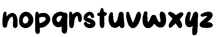 Cute Salira Regular Font LOWERCASE