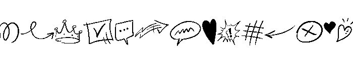 Cute Scribble Doodle FONT