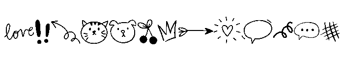 Cute Scribble Font LOWERCASE