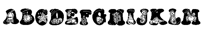 Cute Sea Font UPPERCASE