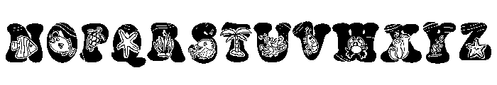 Cute Sea Font UPPERCASE