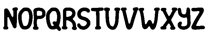 Cute Shape Regular Font LOWERCASE