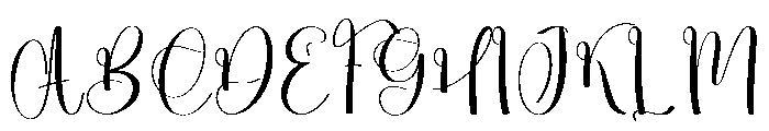 Cute Signature Font UPPERCASE