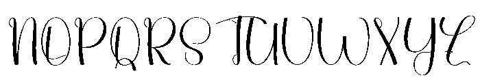 Cute Signature Font UPPERCASE