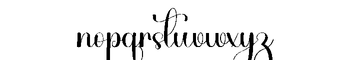 Cute Signature Font LOWERCASE