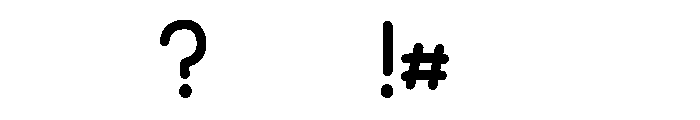 Cute Simple Writing Regular Font OTHER CHARS