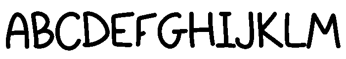 Cute Simple Writing Regular Font UPPERCASE