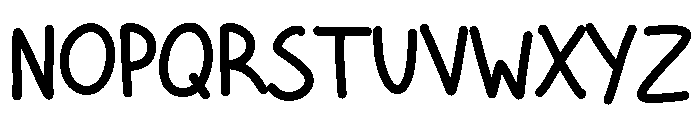 Cute Simple Writing Regular Font UPPERCASE