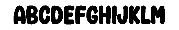 Cute Simple Font UPPERCASE