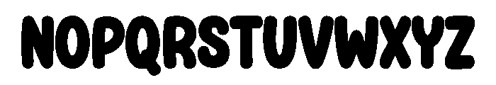 Cute Simple Font UPPERCASE