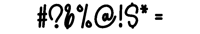 Cute Single Font OTHER CHARS