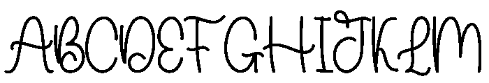 Cute Single Font UPPERCASE