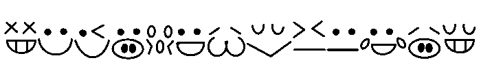 Cute Smiley Face FONT