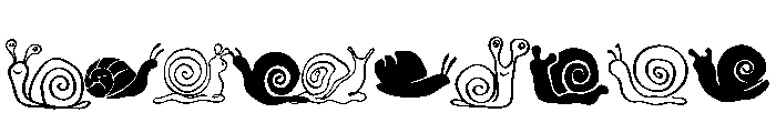 Cute Snail Animal Font OTHER CHARS
