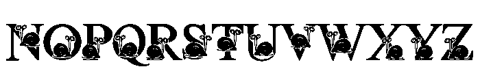 Cute Snail Font UPPERCASE