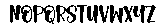 Cute Snowy Font LOWERCASE