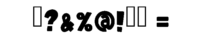 Cute Stacked Regular Font OTHER CHARS