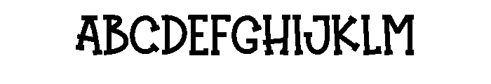 Cute Stikers Font UPPERCASE