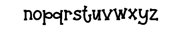 Cute Stikers Font LOWERCASE