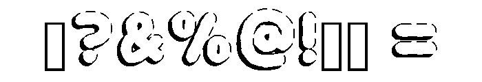 Cute Strip Regular Font OTHER CHARS