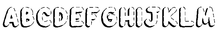 Cute Strip Regular Font UPPERCASE