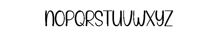 Cute Sunday Font LOWERCASE