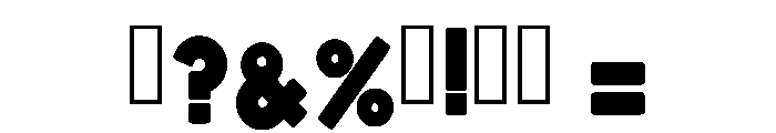 Cute Super Regular Font OTHER CHARS