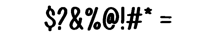 Cute Swile Regular Font OTHER CHARS