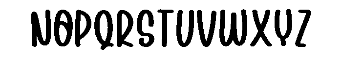 Cute Swile Regular Font UPPERCASE