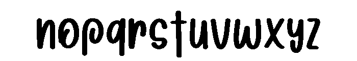 Cute Swile Regular Font LOWERCASE