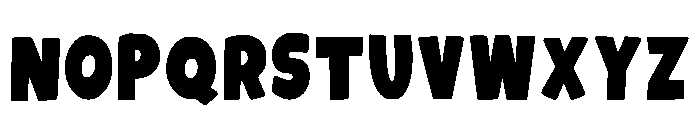 Cute Thick Regular Font LOWERCASE