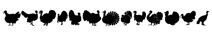 Cute Turkey Font UPPERCASE