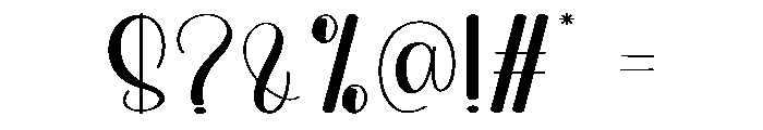 Cute Umbrela Font OTHER CHARS